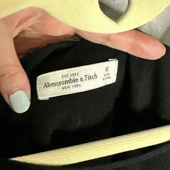 Abercrombie & Fitch Beaded Black Sheer Dress Size Medium - Picture 4 of 4